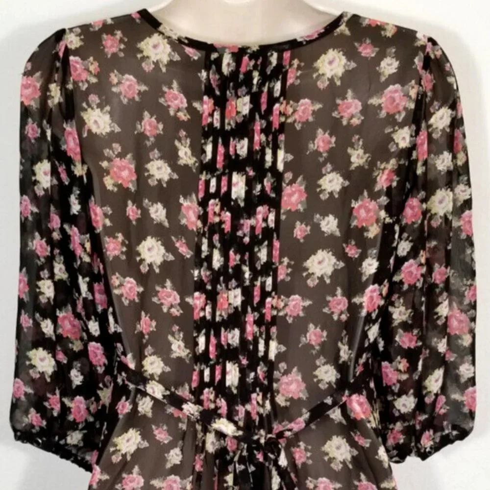 GUESS Chiffon Top Blouse 5854E1M - Picture 8 of 15